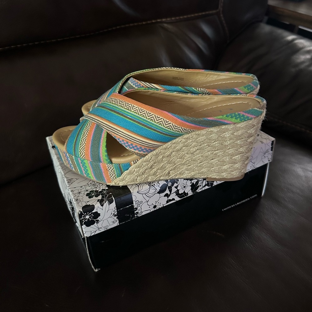 Colorful Wedge Sandals
